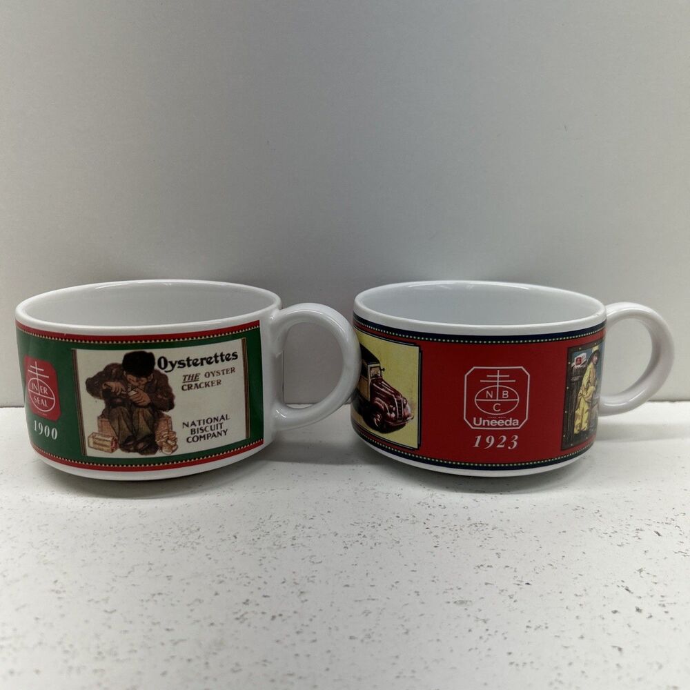 Lot Of 2 Vintage Nabisco Collectible‎ Soup Bowls